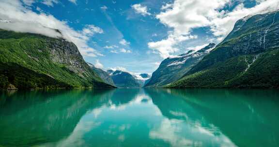 美丽的自然挪威自然景观