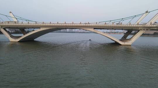 无锡蠡湖大桥全景4K航拍