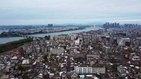 广东省潮州市城市风光航拍