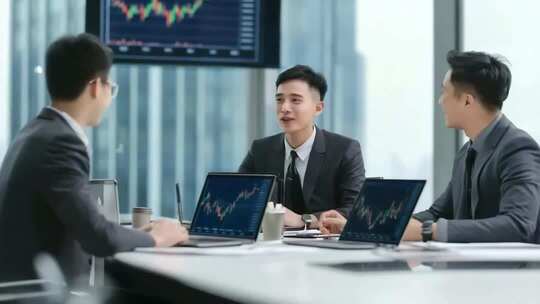 商务精英团队合作