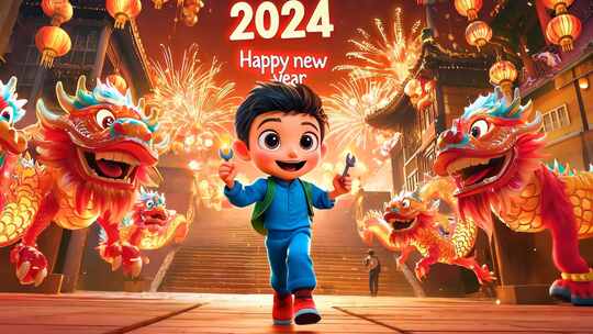 离开奔向2025 元旦新年场景