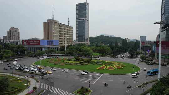 江苏南京城市风光高楼建筑航拍