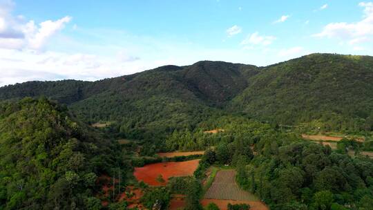 4K航拍乡村山川自然风光