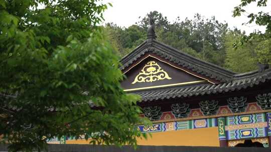 德清县姚氏故里寺庙古桥建筑风景