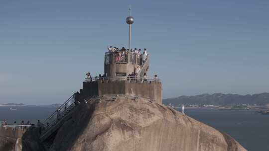 DLOG灰片厦门地标鼓浪屿日光岩人城市宣传片