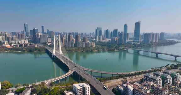 4K航拍广东惠州合生大桥5