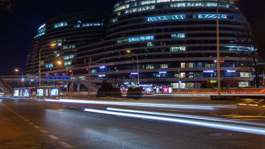 北京夜间高速公路交通延时