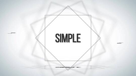 干净优雅的标志介绍电视节目AE模板