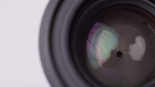 摄像机数码单反微单镜头光圈镀膜视频素材模板下载