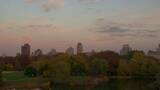中央公园的日落高清在线视频素材下载
