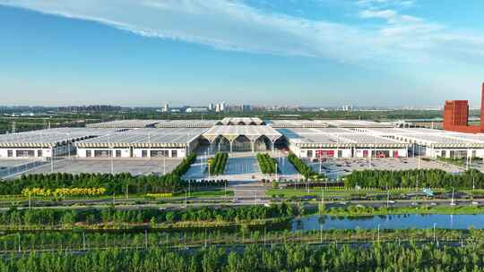 天津国家会展中心航拍