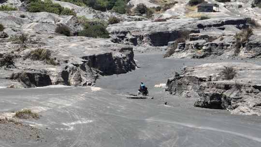 印尼爪哇岛布罗莫火山航拍自然风光
