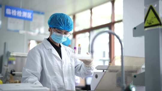 医院化验 验血实拍4K素材