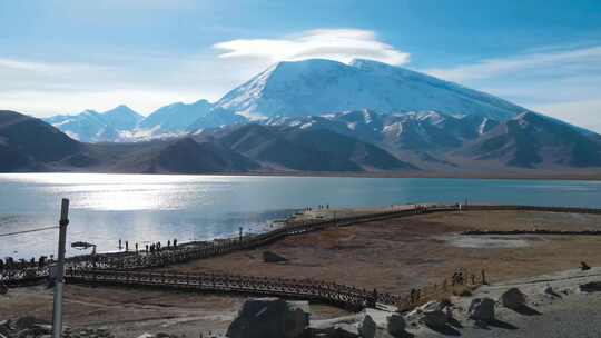 新疆雪山-慕士塔格峰视频合集视频素材模板下载