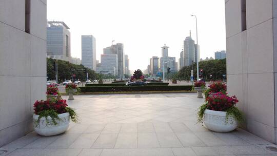 上海世纪公园上海世纪广场4K实拍