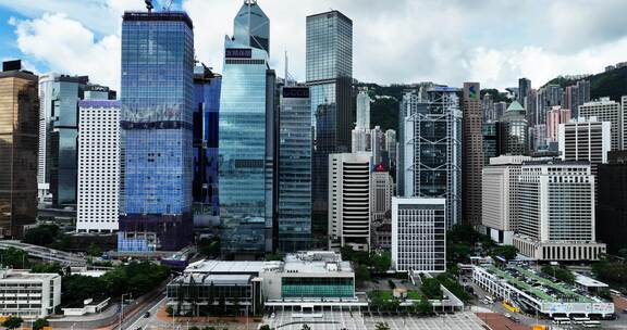 香港城市宣传片地标建筑CBD港岛