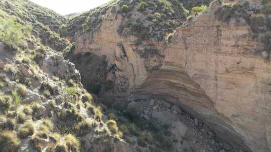 Cañón de Gorafe的空中镜头