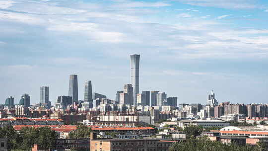 北京CBD建筑群城市生活