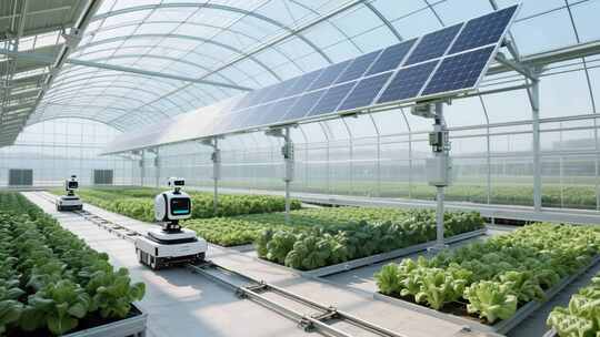 温室大棚内的农业机器人