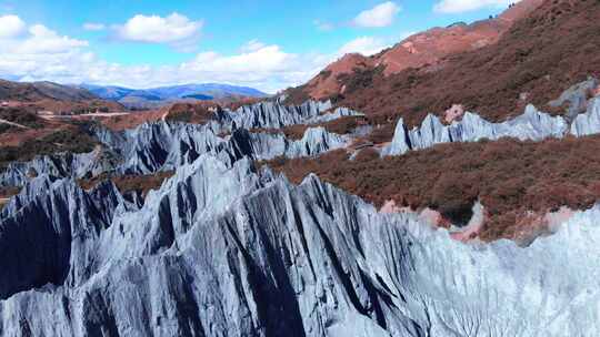 航拍川西墨石公园