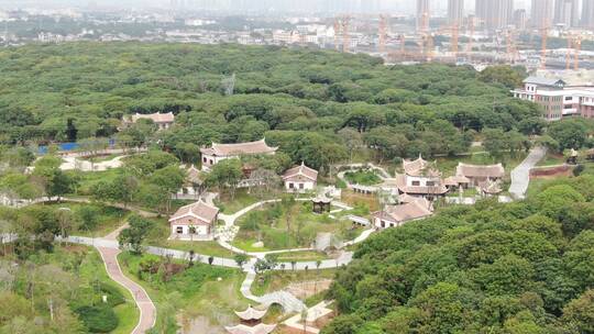 航拍福建莆田城市宣传片地标建筑