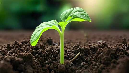 种子幼苗发芽植物生长延时