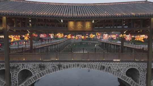 钱排双合村夜景 小城市夜景