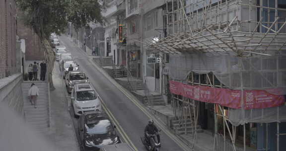 香港街景汽车