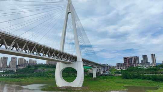 重庆白居寺大桥多角度航拍宣传素材视频素材模板下载