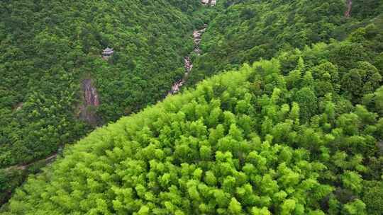 安徽黄山风景区山川国风水墨画航拍