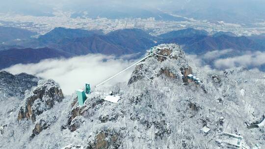 洛阳老君山雪景风光