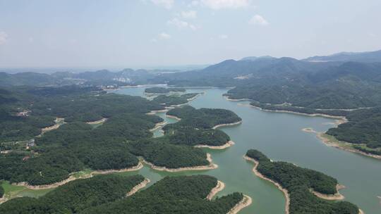 航拍祖国大好河山南漳三道河景区