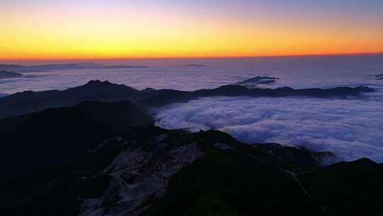 辽宁营口黄丫口云海自然风景