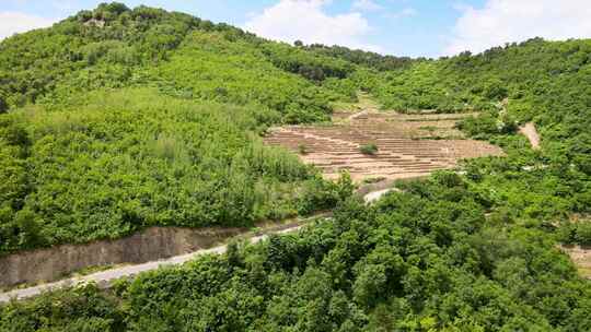 辽宁绥中盘山公路  大横岭航拍素材