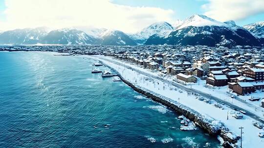 北海道冬季雪景风光