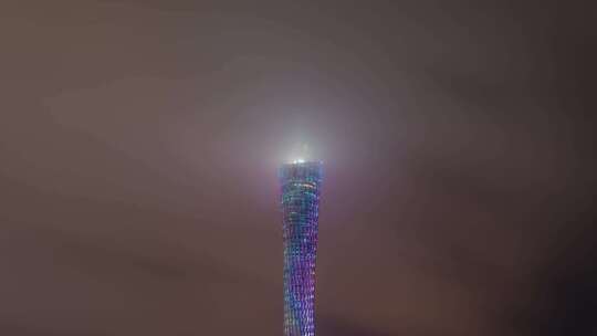 广州塔夜景延时摄影