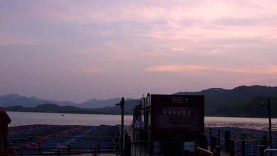 杭州西湖湖滨一公园机动船码头4K视频合集