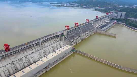 湖北宜昌三峡大坝水电站水利工程航拍合集