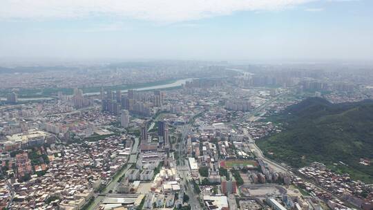 泉州鲤城区南环路车流航拍泉州大景晋江市区