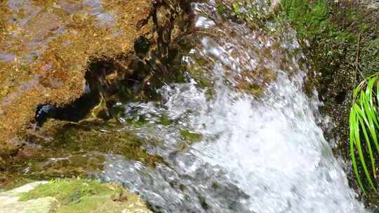 河边流水河流河水小溪山泉泉水水流升格美景