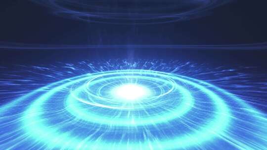 能量粒子冲击波涟漪特效