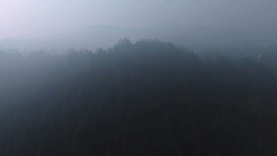 迷雾神秘大山空镜