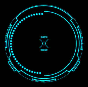 科技HUD 科技小元素 赛博朋克 虚拟数字