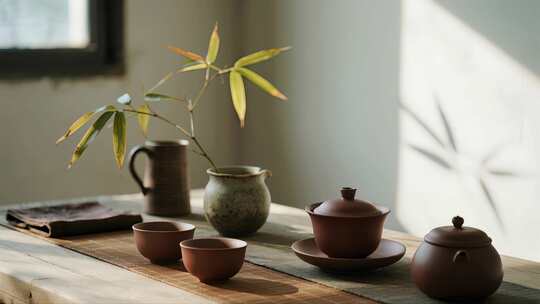 中秋节功夫茶道传统文化慢生活视频