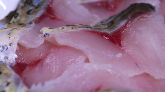 【镜头合集】一盘鱼肉生鱼片