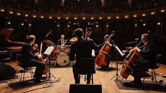 室内乐队音乐会演奏素材