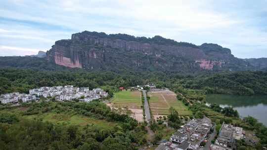 航拍韶关丹霞地貌 丹霞山阳元峰长老峰景区