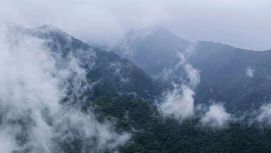 雨后的高山云雾