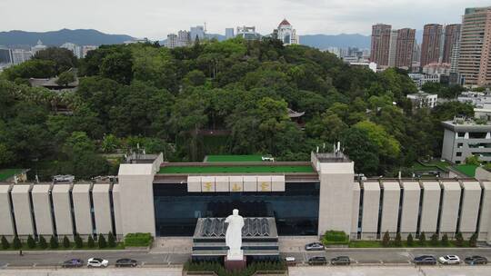 航拍福建福州于山景区