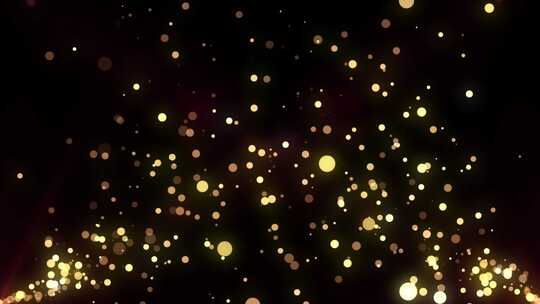 金色闪烁粒子